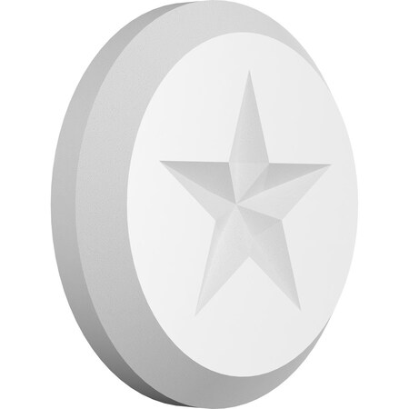 Ekena Millwork Standard Grayson Star Rosette With Beveled Edge, 3"W x 3"H x 1/2"P ROSP030X030X050GRY07